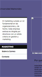 Mobile Screenshot of marketing.maimonides.edu