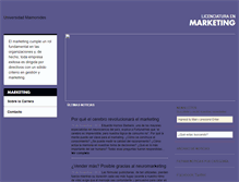 Tablet Screenshot of marketing.maimonides.edu